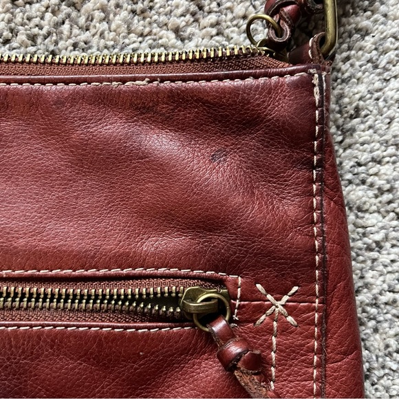 Margot New York Brown Genuine Leather crossbody Purse Boho‎ - Picture 3 of 7